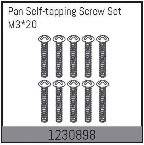 M3*20 Pan Self-Tapping Screw Set (10)