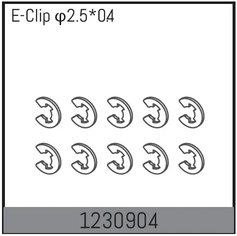 E Clips 2.5*0.4 (10)