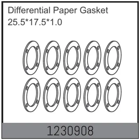 Differential Paper Gasket 25.5*17.5*1.0 (10)
