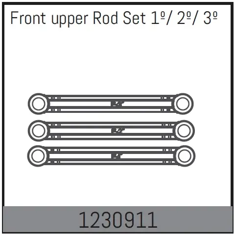 Front Upper Rod Set 1º/ 2º/ 3º