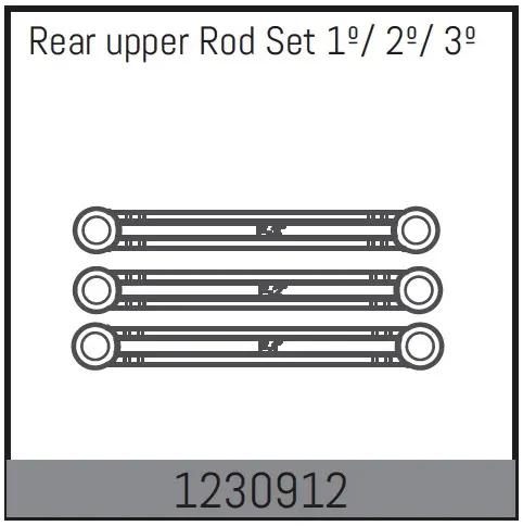 Rear Upper Rod Set 1º/ 2º/ 3º