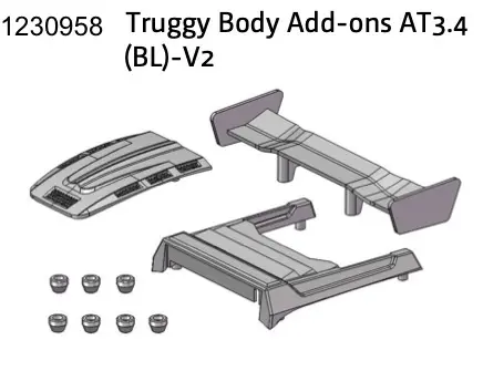 Truggy Body Add-Ons at3.4(bl)-v2