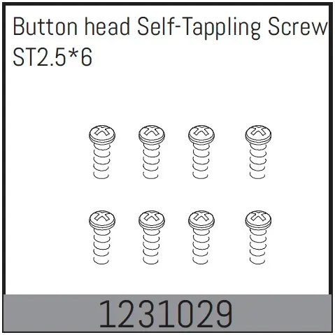 Button Head Screws m2.5*6 (8)