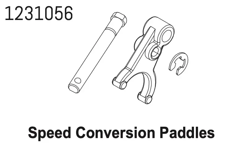 2-Speed Shaft &amp; E-Clip Set cr4.4