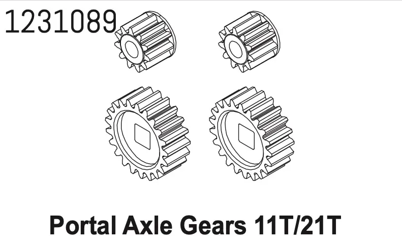 Portal Axle Steel Gear 11t/21t cr4.4