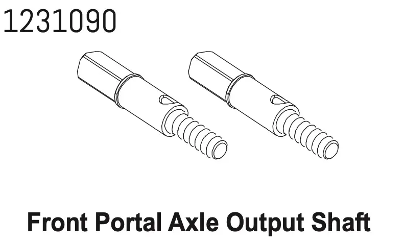 Portal Axle Shaft (Front) cr4.4 (2)