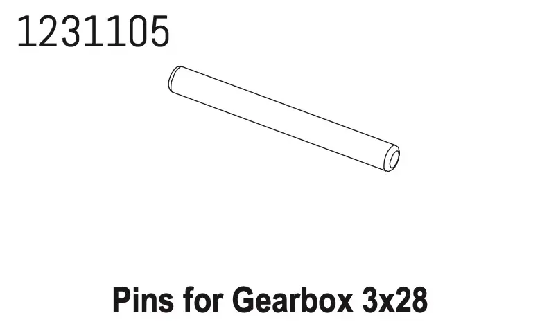 Gearbox Pin 3*28 cr4.4