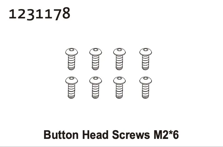 Button Head Screw M2*6 (8)