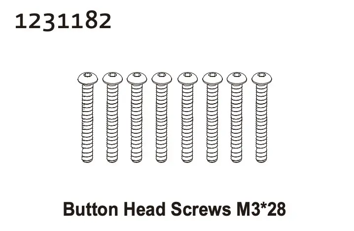 Button Head Screw M3*28 (8)