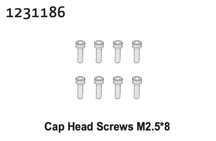 Cap Head Screw m2.5*8 (8)