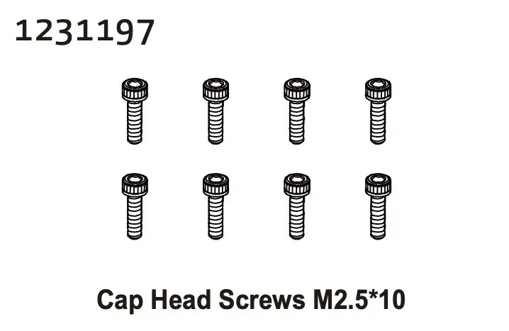 Cap Head Screws m2.5*10 (8)
