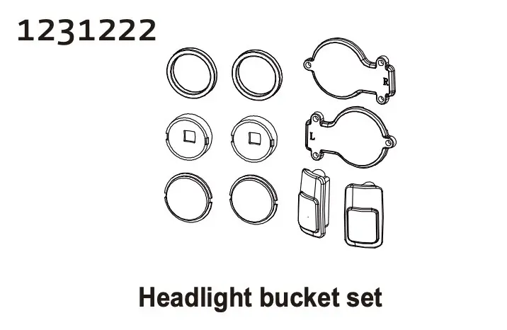 Headlight Bucket Set cr4.4 Patrol