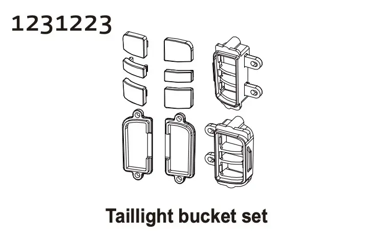 Taillight Bucket Set cr4.4 Patrol