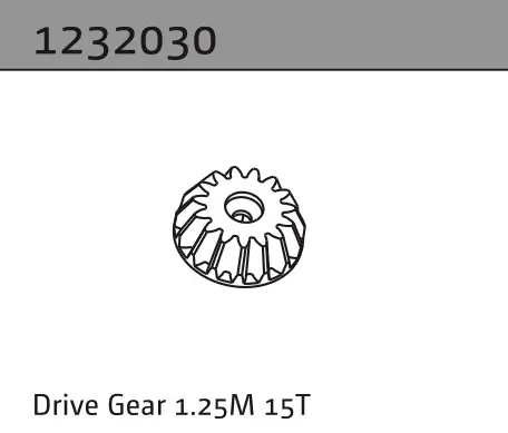 Drive Gear 1.25m 15t