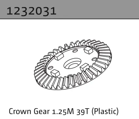 Crown Gear 1.25m 39t