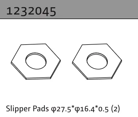 Slipper Pads 27.5*16.4*0.5