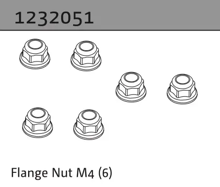 Flange Nut M4 (6)