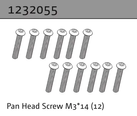 Pan Head Screw M3*14 (18)