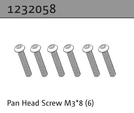 Pan Head Screw M3*8 (6)
