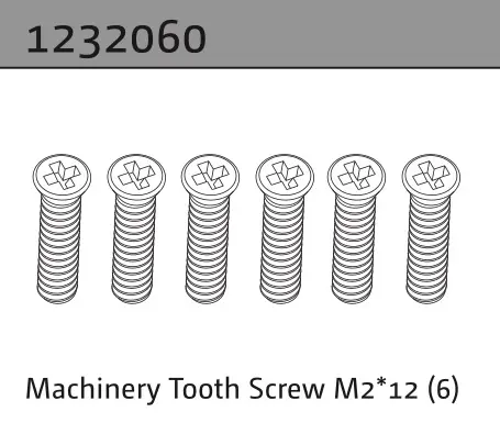 Machinery Tooth Screw M2*12 (6)