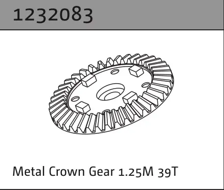Metal Crown Gear 1.25m 39t