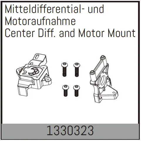 Center Diff. And Motor Mount