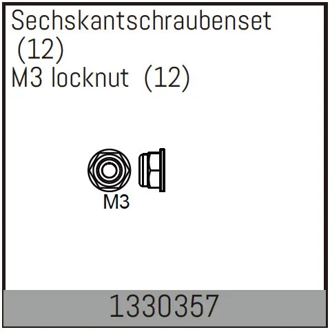 M3 Locknut