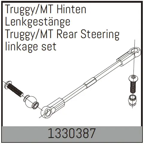 Rear Steering Linkage Set for Truggy /Mt