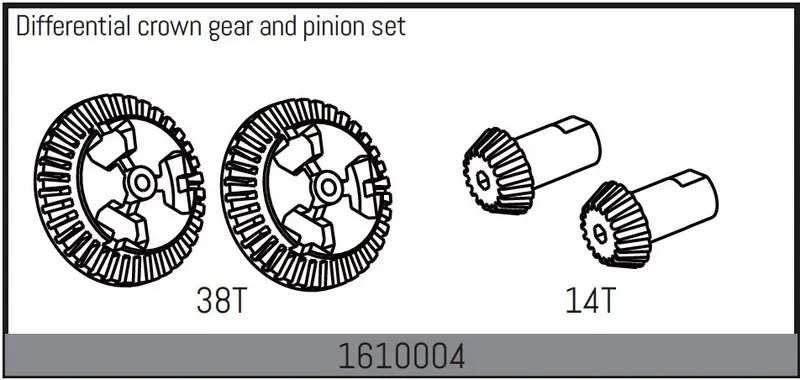 Differential Crown Gear and Pinion Set
