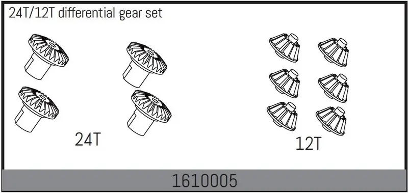 24t/12t Differential Gear Set