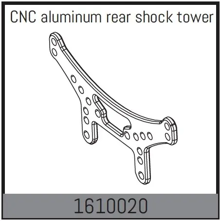 CNC Aluminum Rear Shock Tower