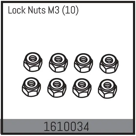 Lock Nuts M3 (10)