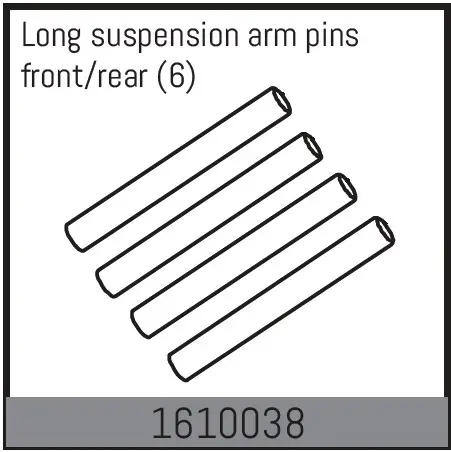 Long Suspension Arm Pins Front/Rear (6)