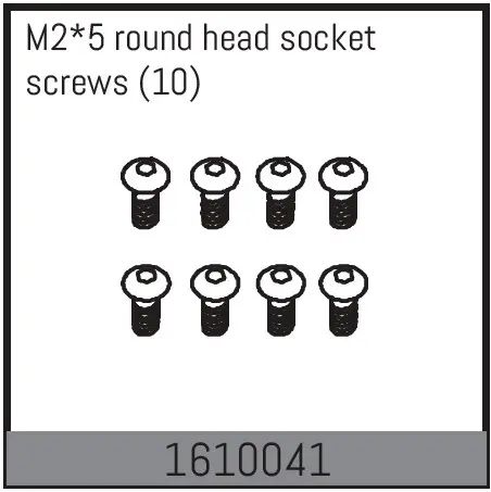M2*5 Round Head Socket Screws (10)