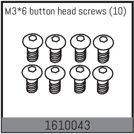 M3*6 Button Head Screws (10)