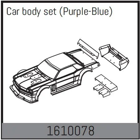 Car Body Set (Black-Neon)