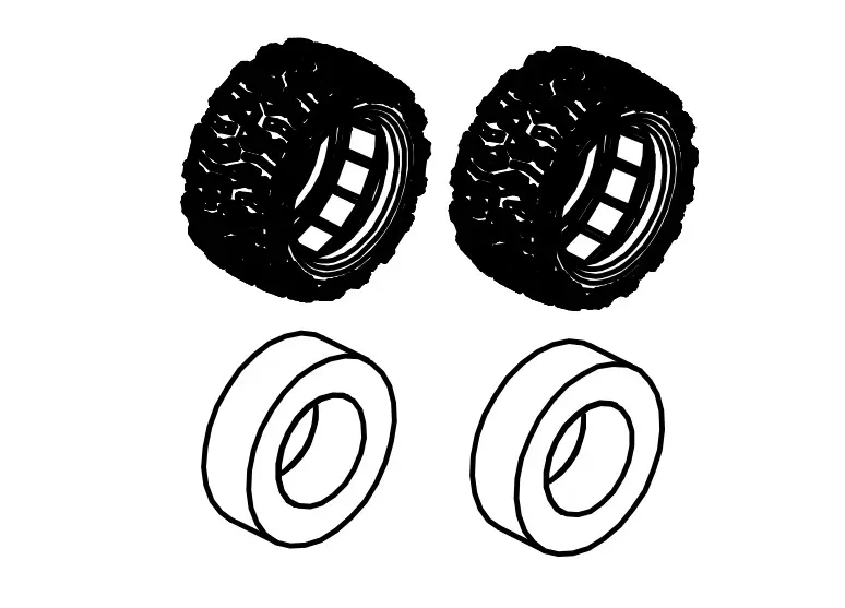 Tires &amp; Sponge Set (2)