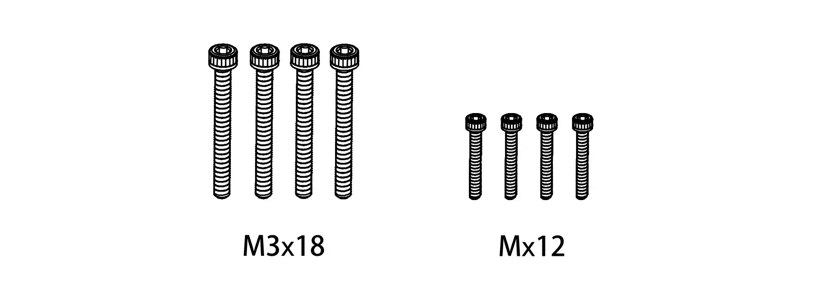 Screw Set M2*12/M3*18