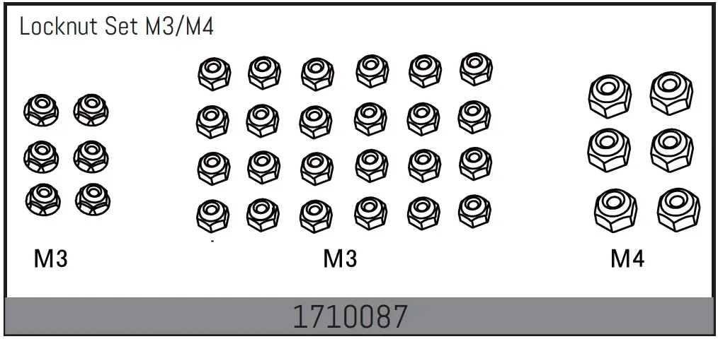 Locknut Set M3/M4