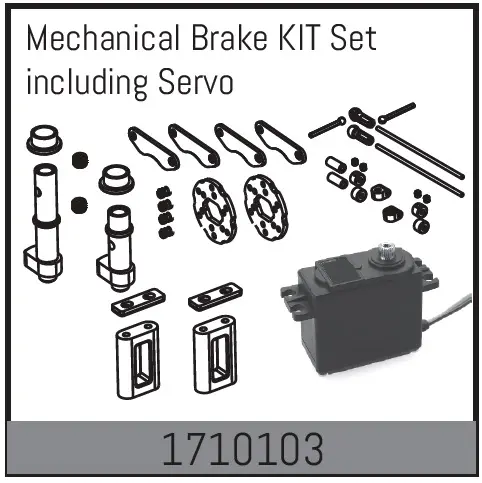 Mechanical Brake Kit Set Including Servo
