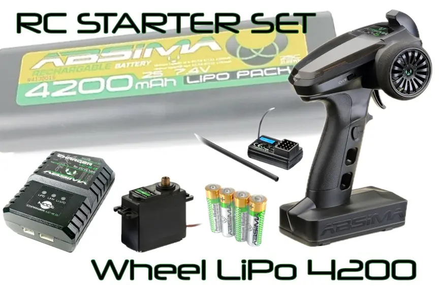 Rc Starter Set Wheel Lipo 4200 Uk-Version