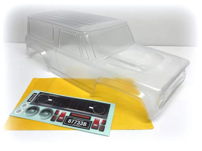 Pc Crawler Body "Bronco Style" Clear/Unpainted (313mm)