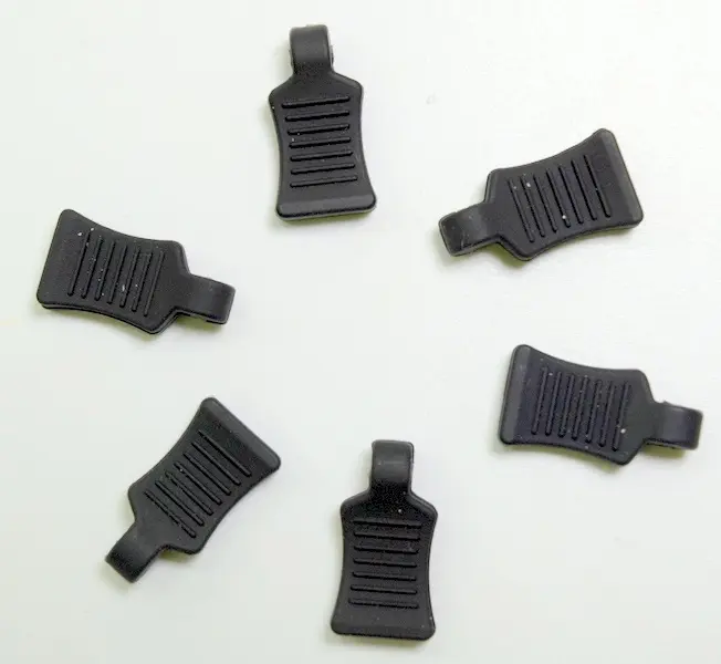 Rubber Pin Grip - Black (6)