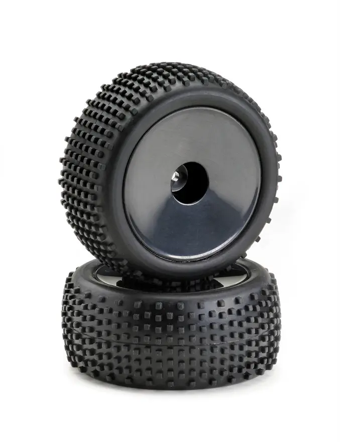 1:10 Buggy Wheel Set "Disc/Offroad" Rear Black (2)