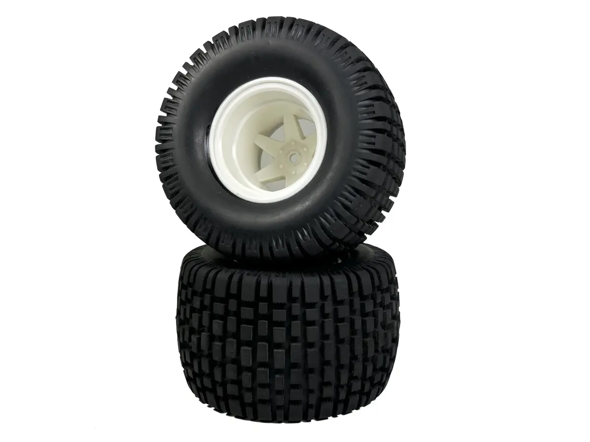 1:10 Wheel Set "Monster Block Balloon Wheels" White (2)