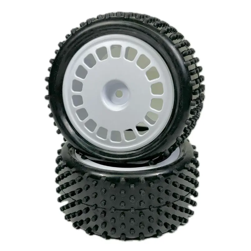 1:10 Buggy Wheel Set "Mini Pin" Rear White (2)