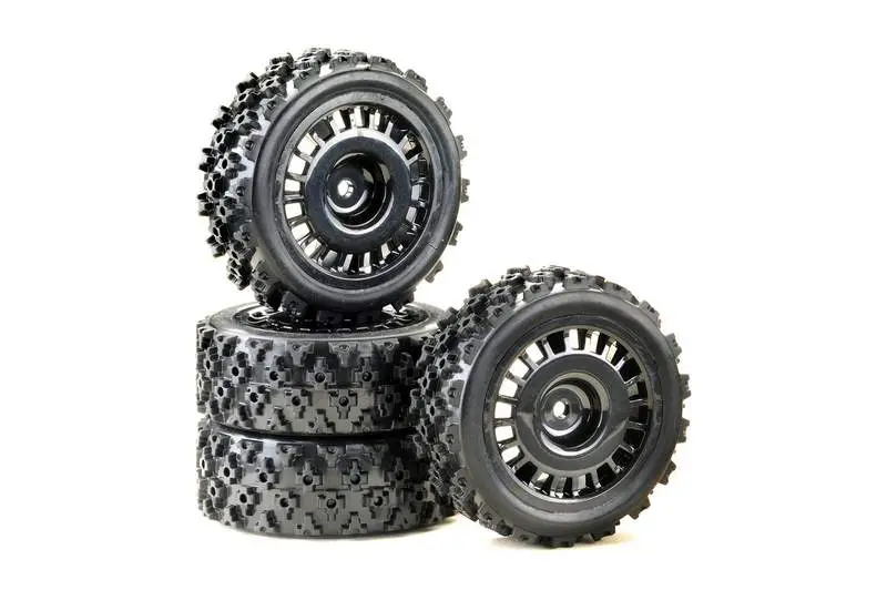 1:10 Wheel Set "Rally Block Design" Black (4)