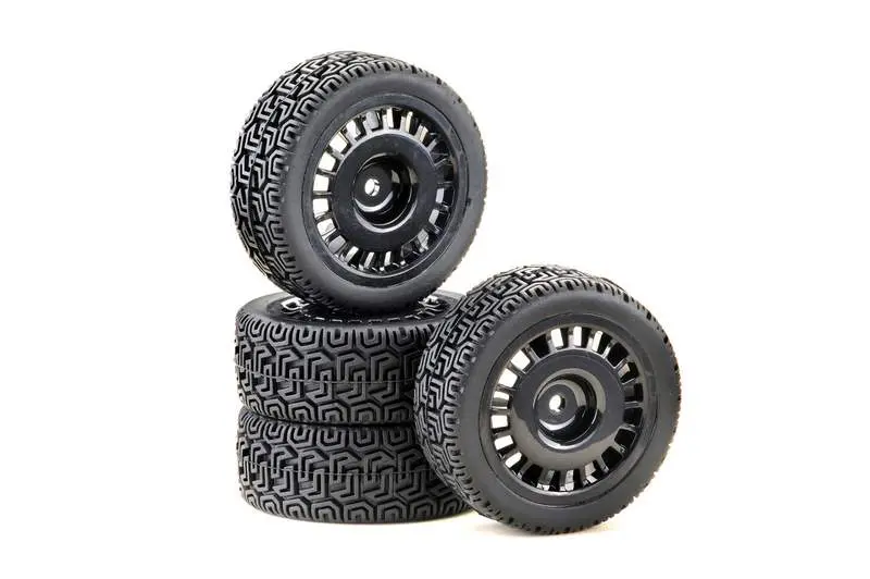1:10 Wheel Set "Rally Winded Design" Black (4)