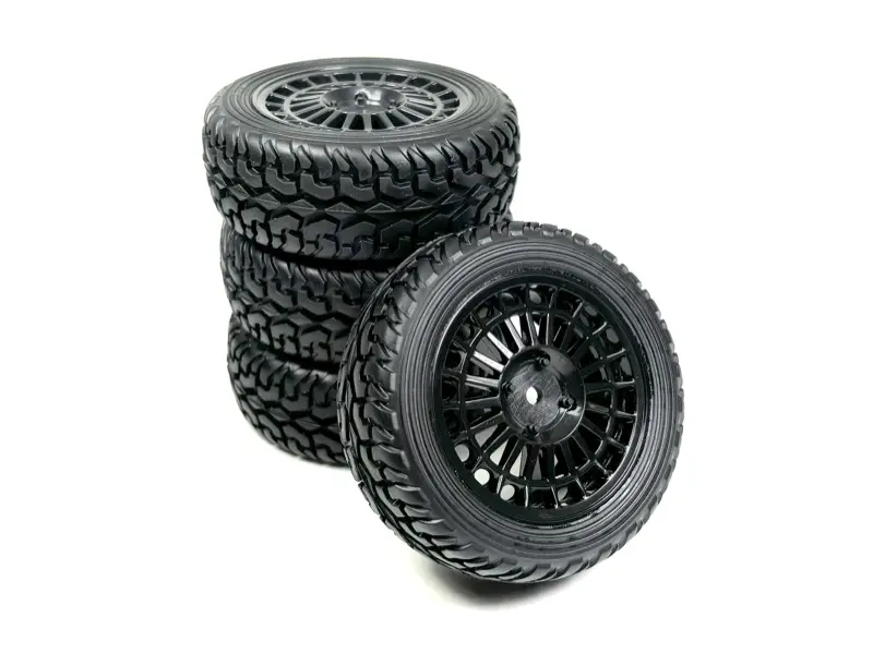 1:10 Wheel Set ""Rallye Street Design"" Black (4)