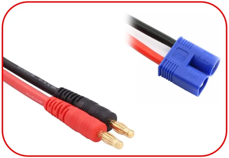 Charging Cable 4mm Bullet Plug - Ec3 150mm